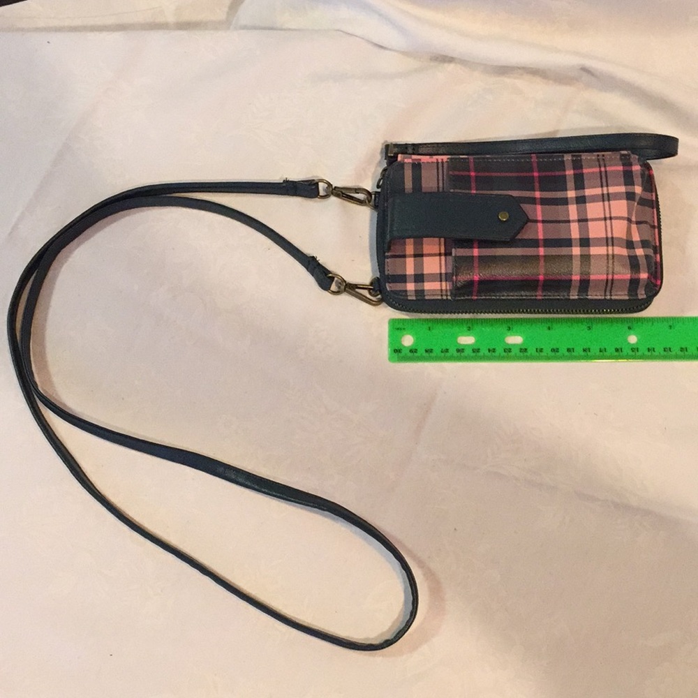 Plaid wallet/ cellphone holder